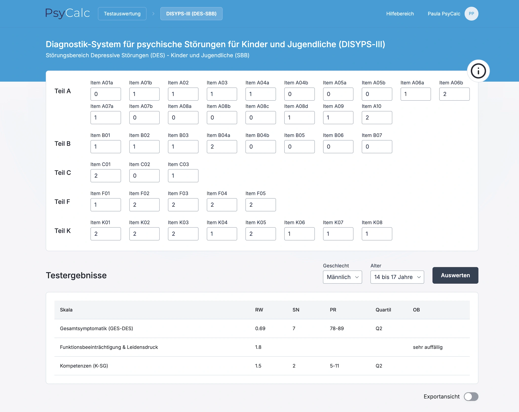 Disyps-iii Fbb-adhs Beurteilungsbogen Pdf psycalc.de