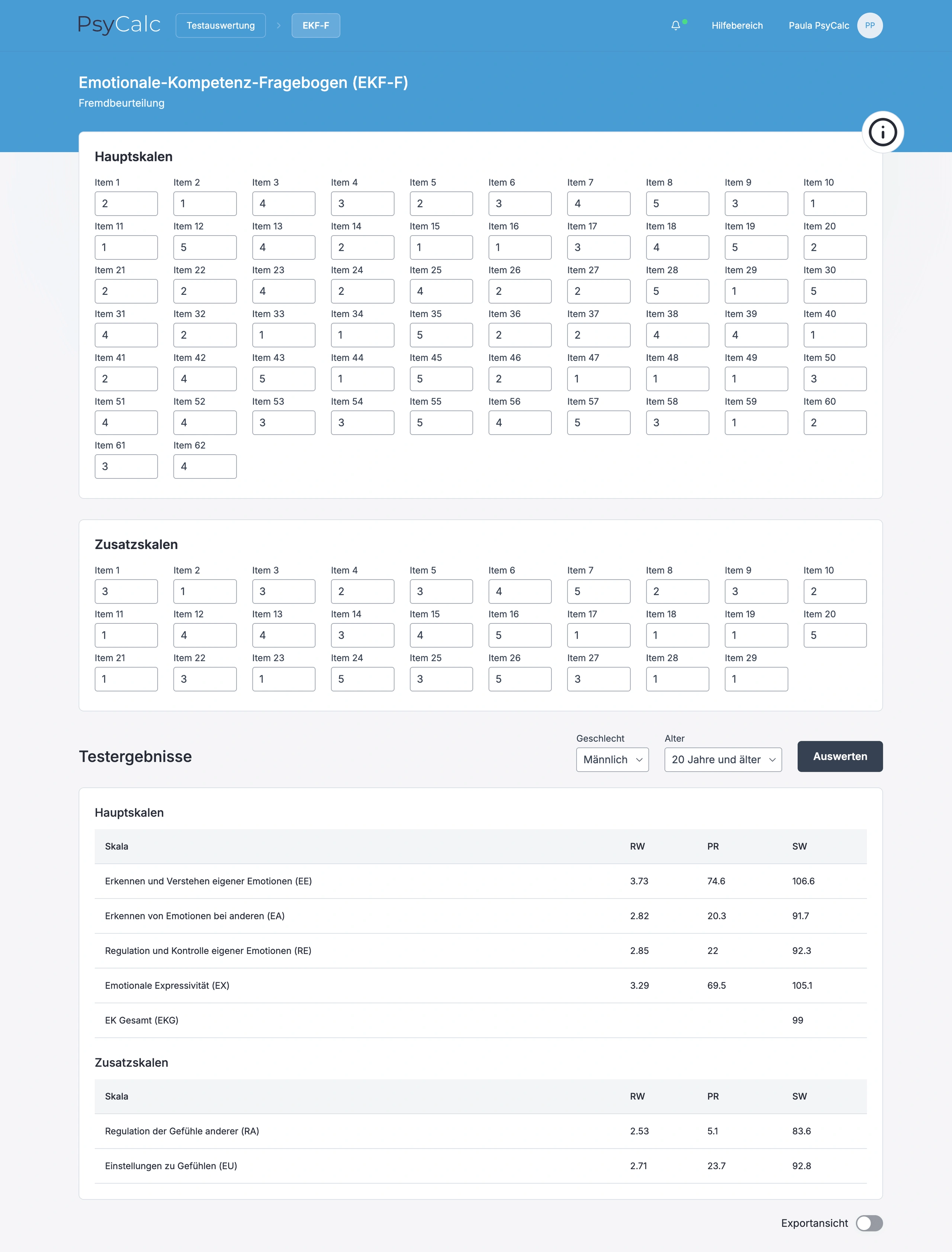 Our application