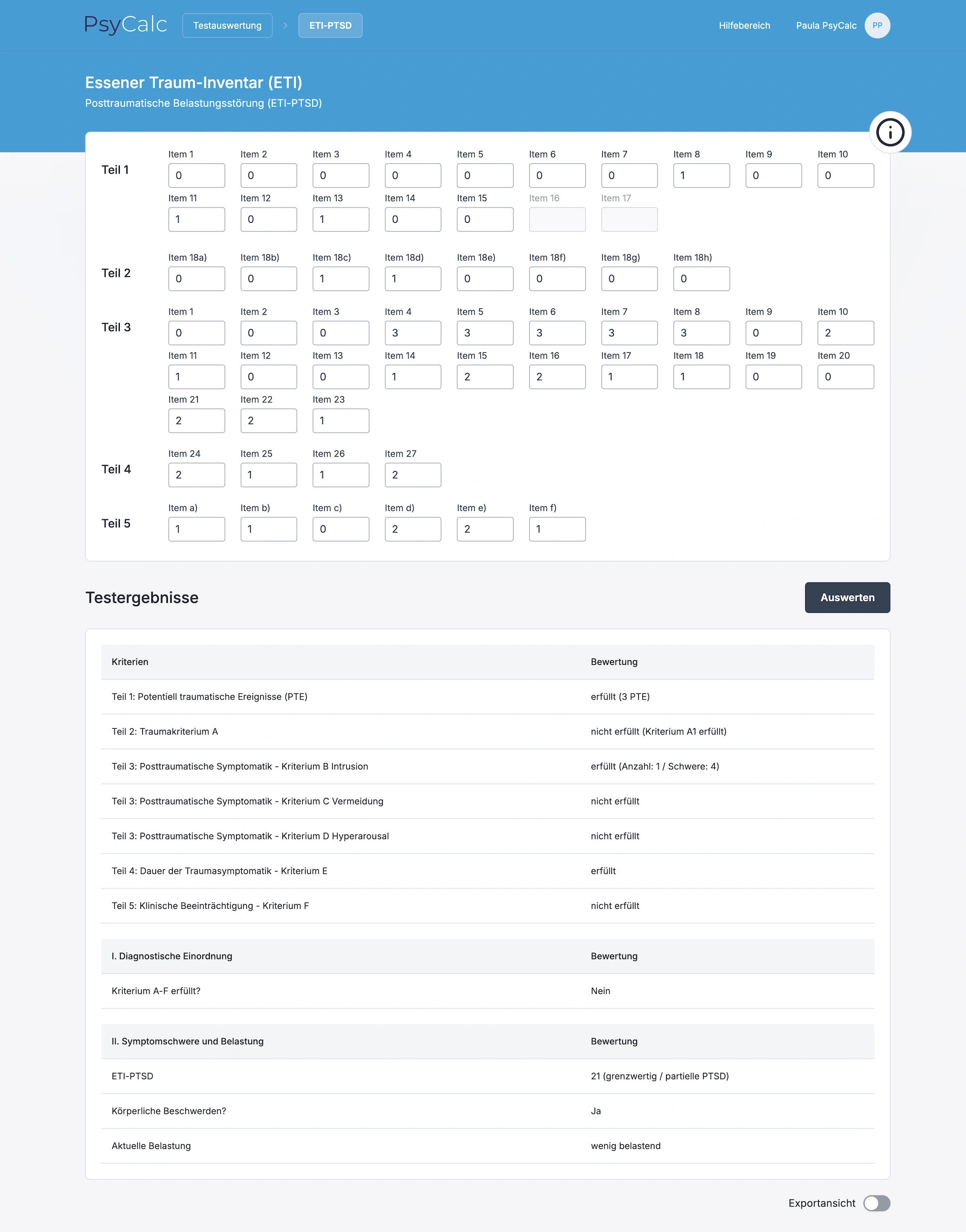 Our application