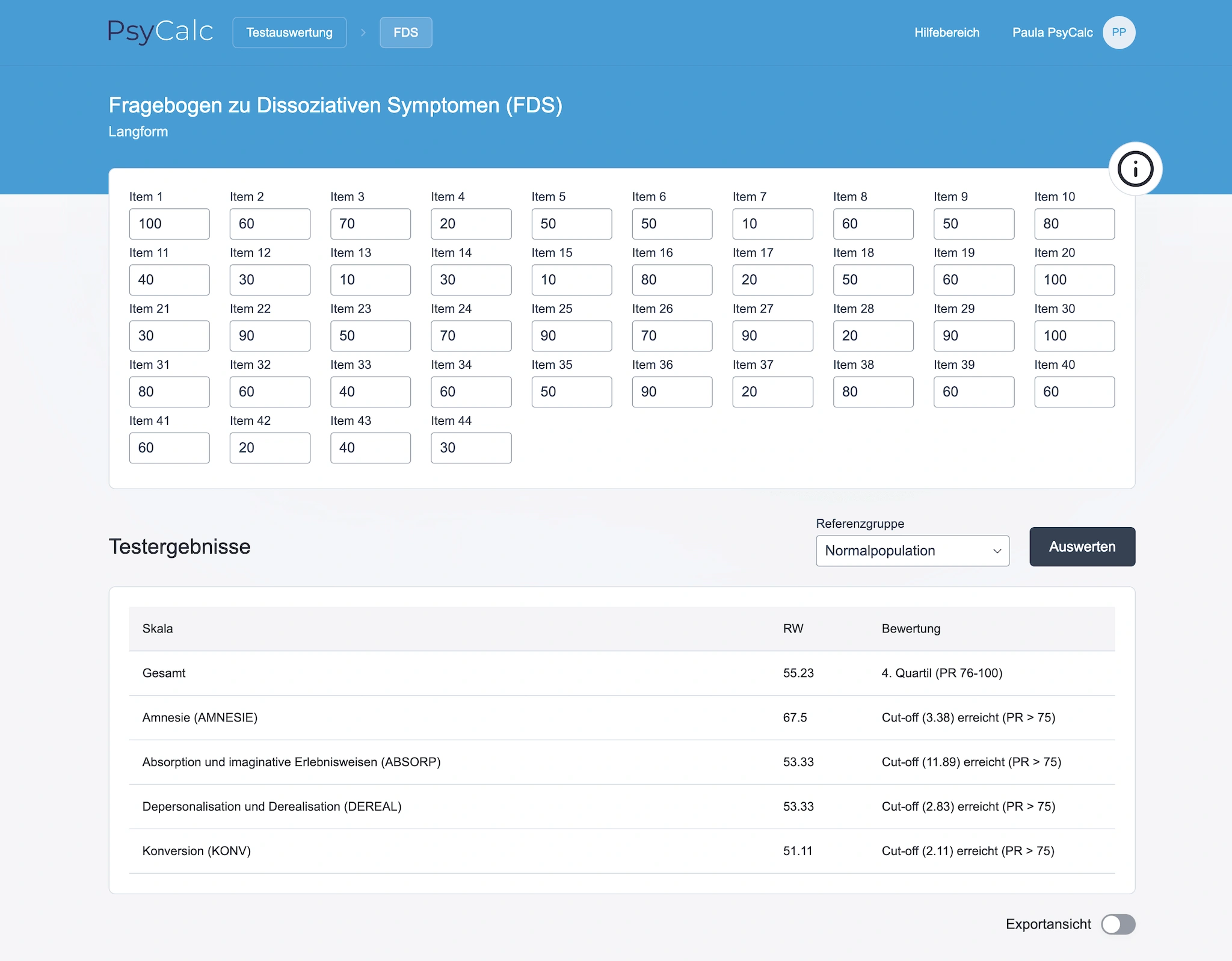 Our application