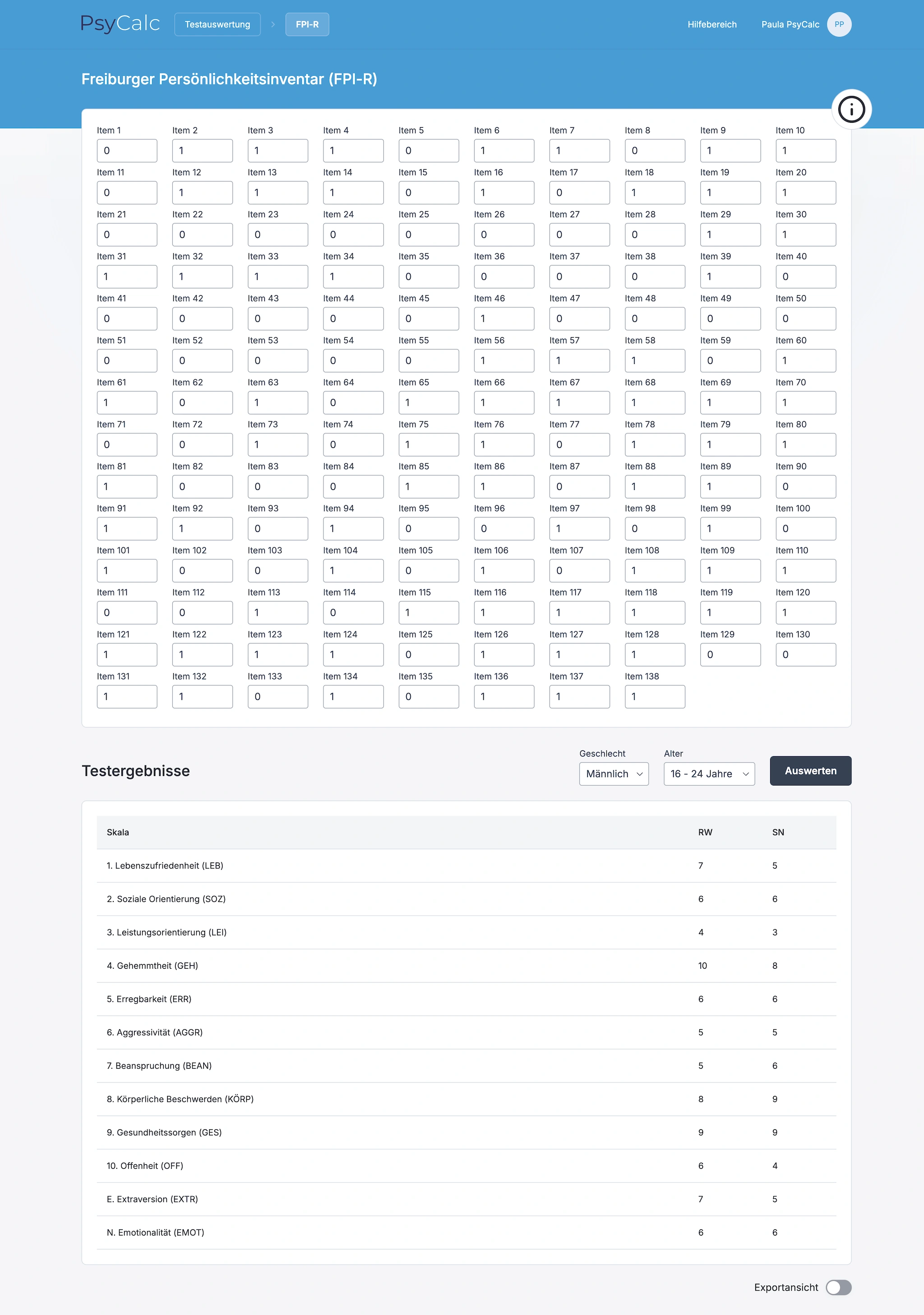 Our application