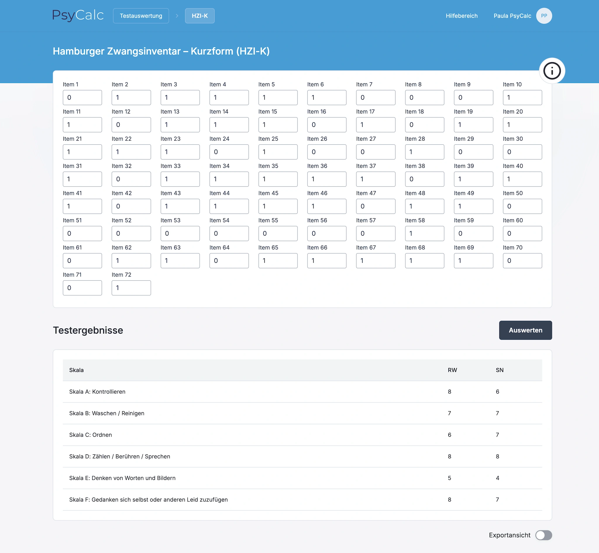 Our application