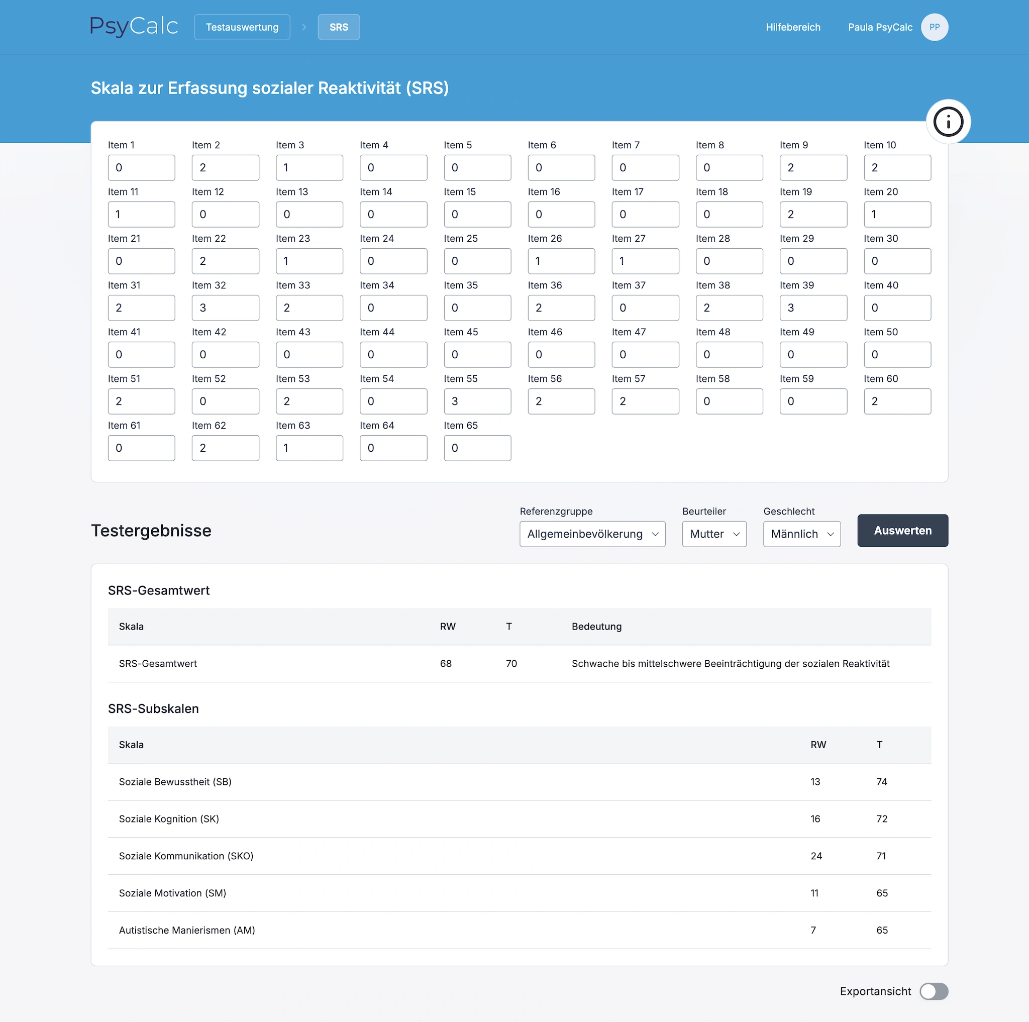 Our application